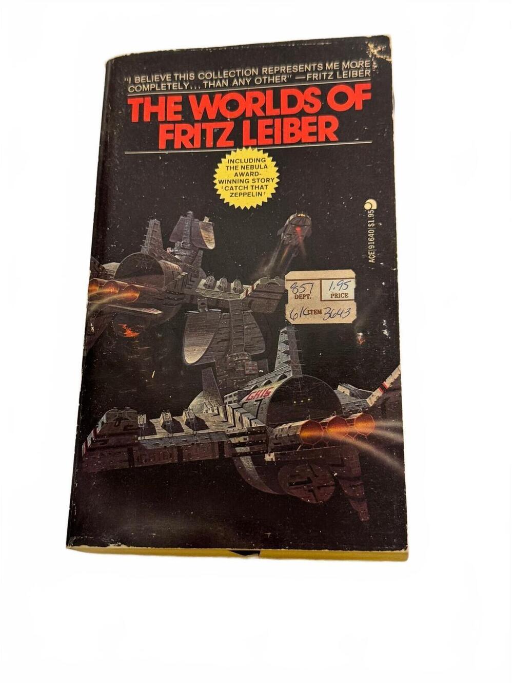 Fritz Leiber The Worlds of Fritz Leiber Ace First Printing 1976 Paperback